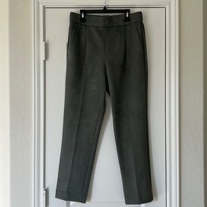 Ann Taylor Green Suede Pant